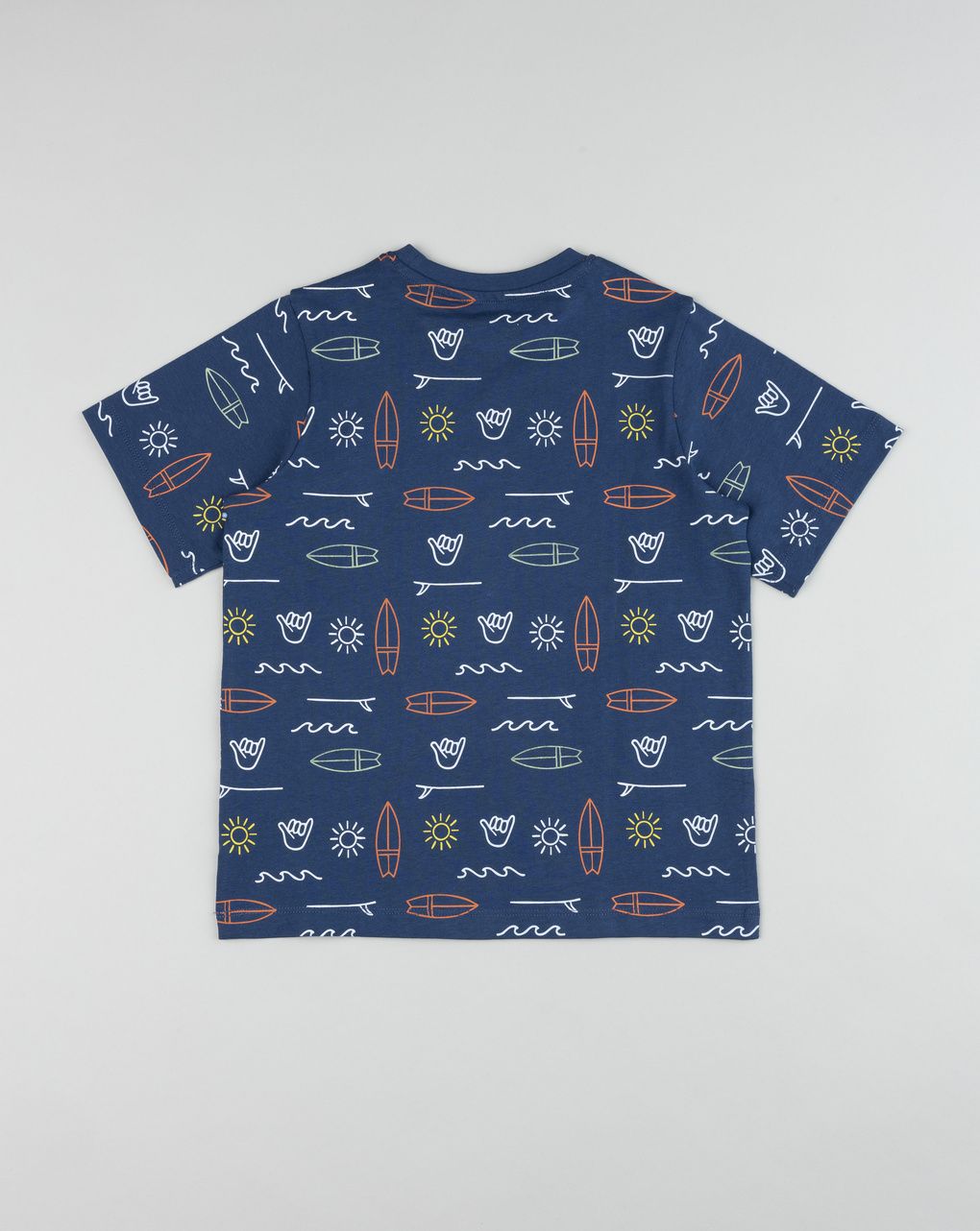 Shorts mezza manica blu bambino surf