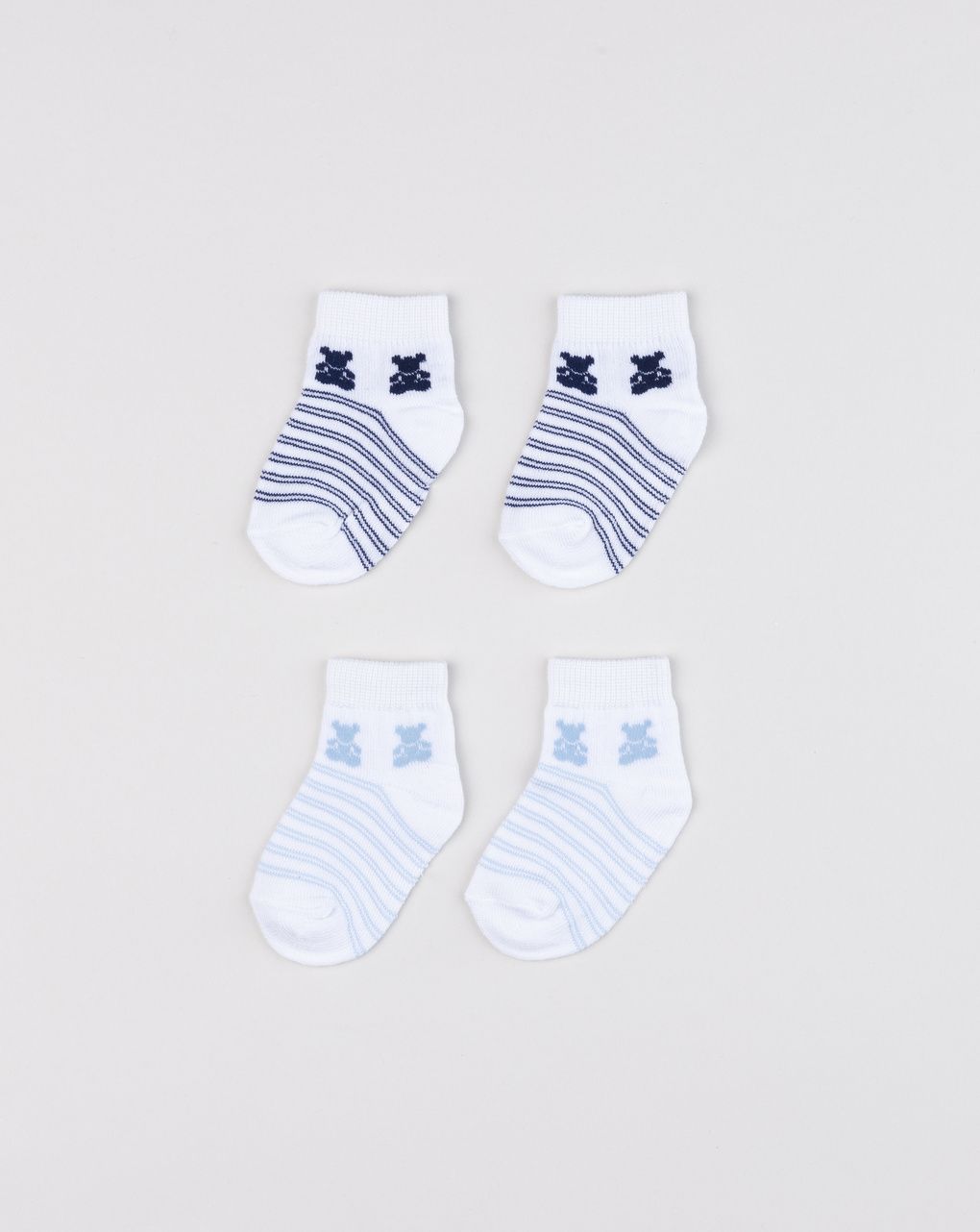 Pack 2 calzini neonato azzurro/blu