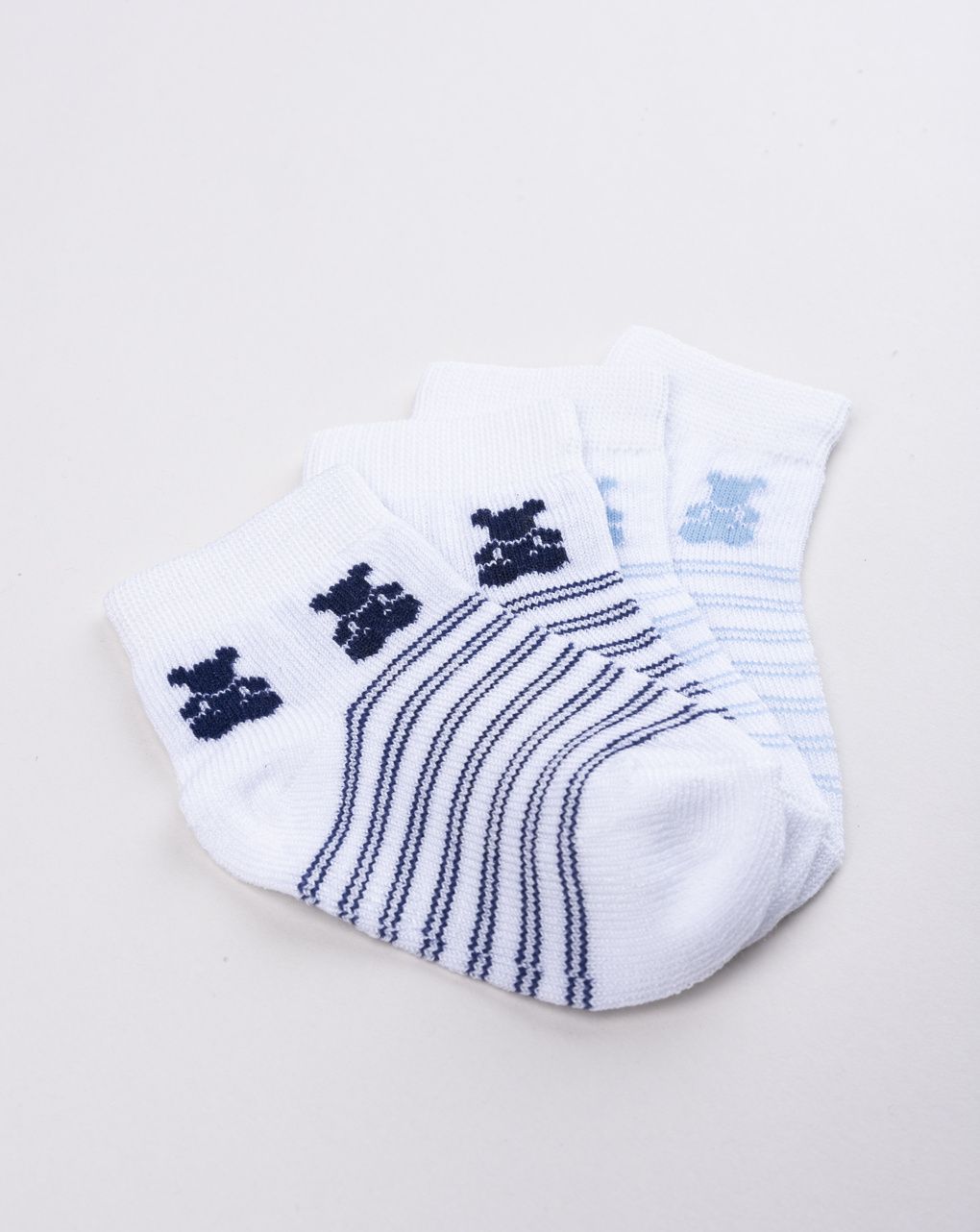 Pack 2 calzini neonato azzurro/blu