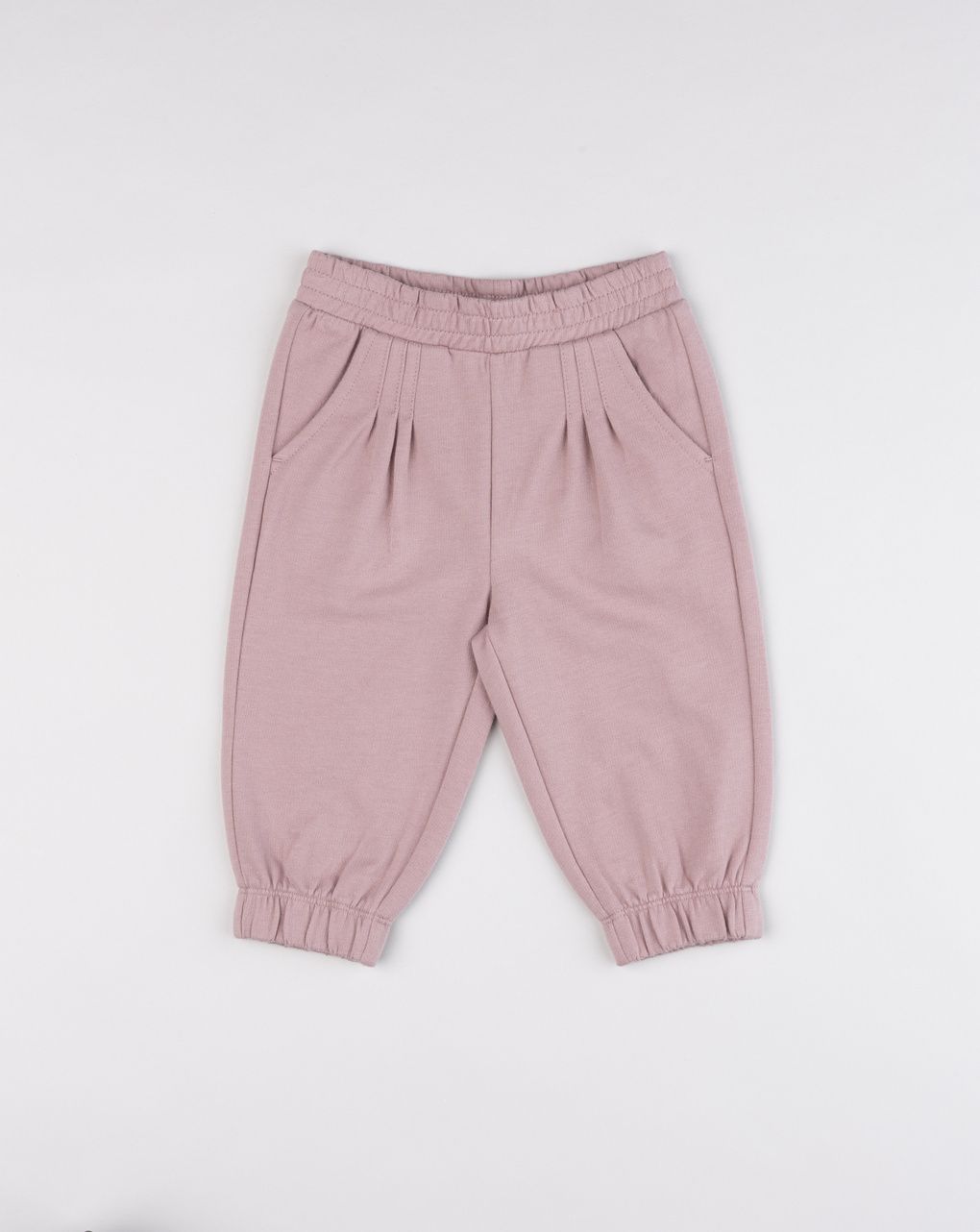 Pantaloni felpati bimba rosa
