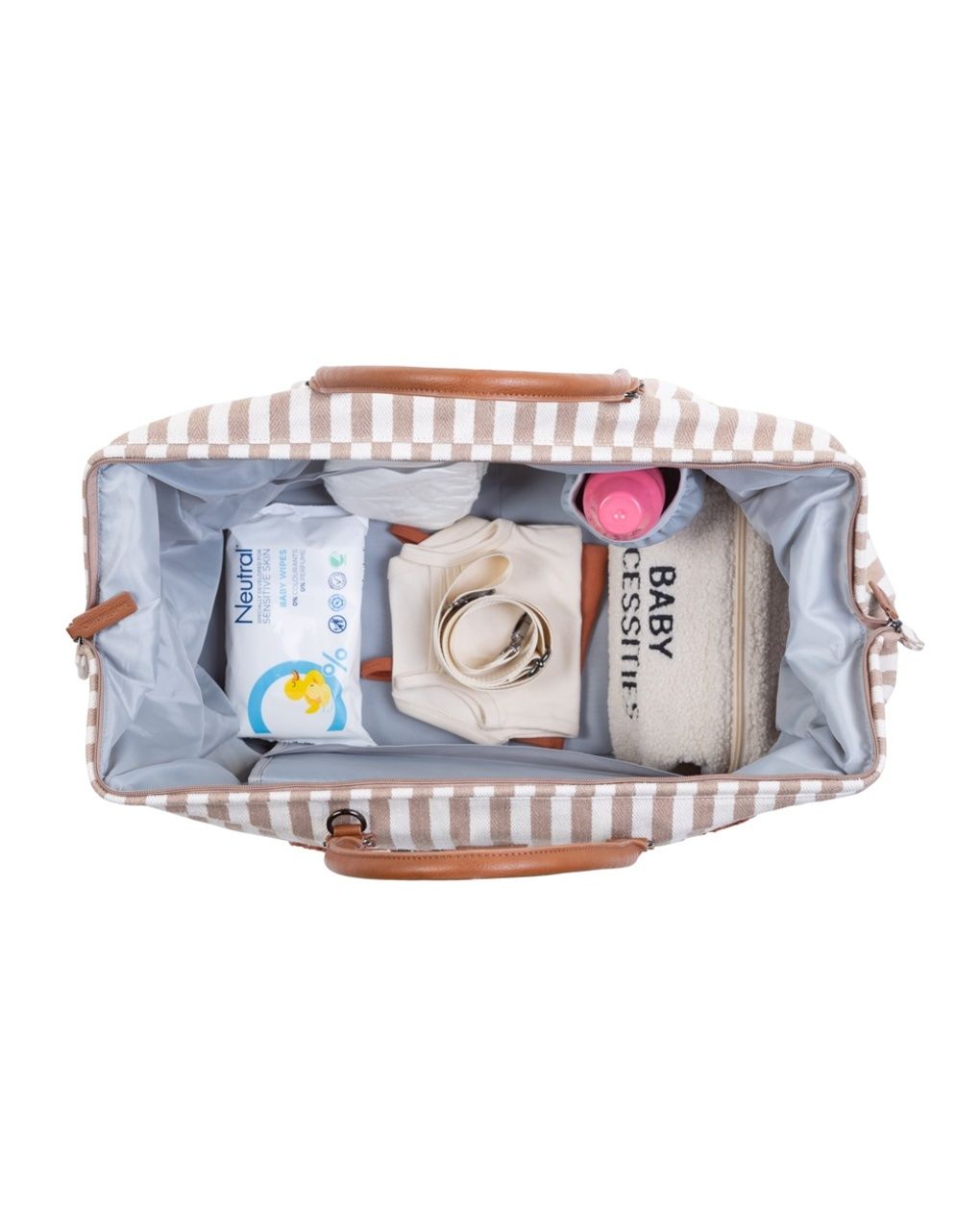 Borsa originale mommy bag cotone righe - childhome