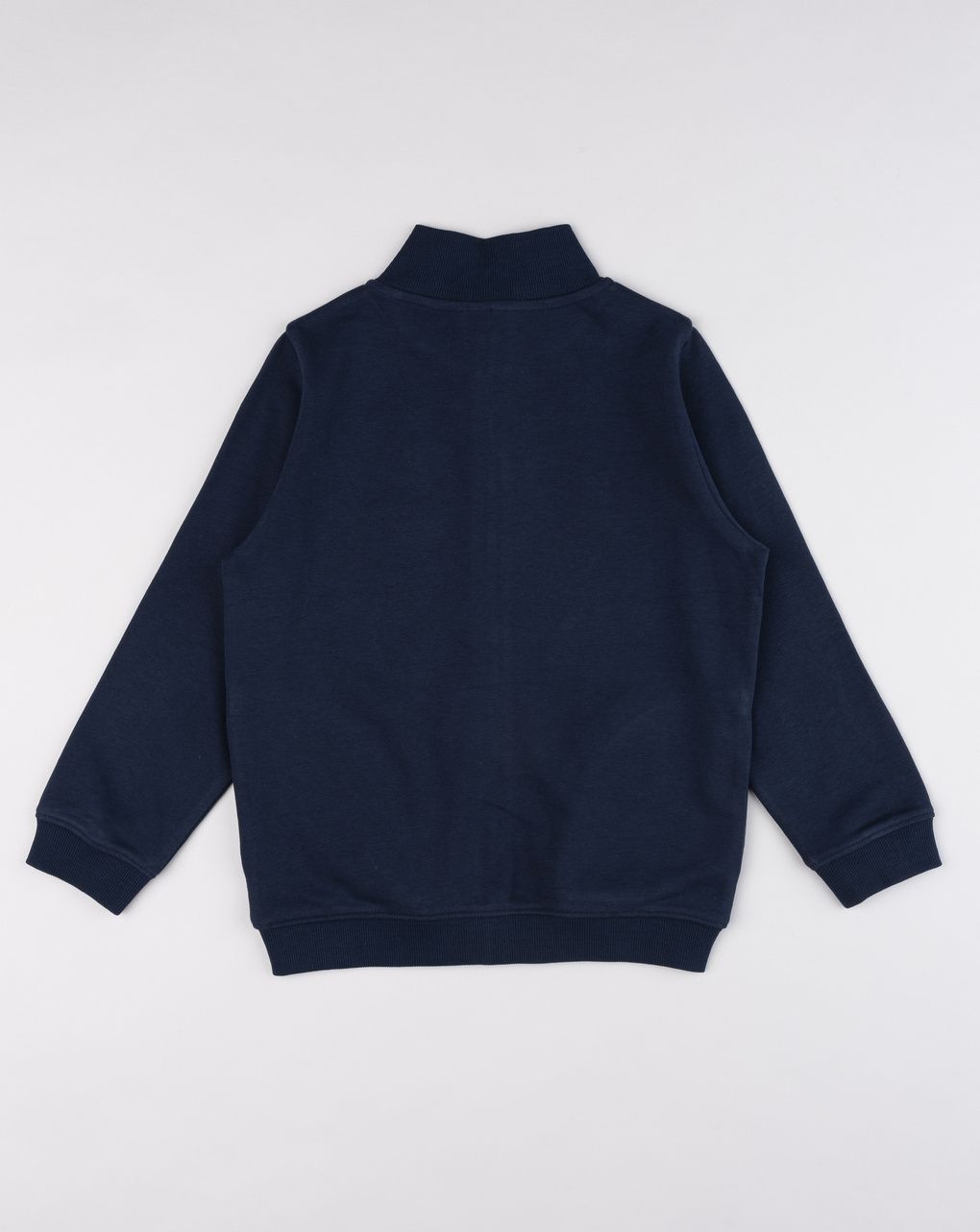 Felpa bambino blu notte collo alto