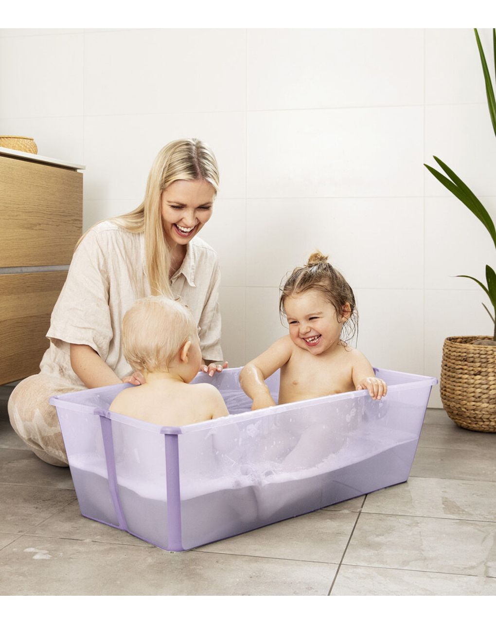 Vaschetta pieghevole flexi bath® xl - lavender - stokke®