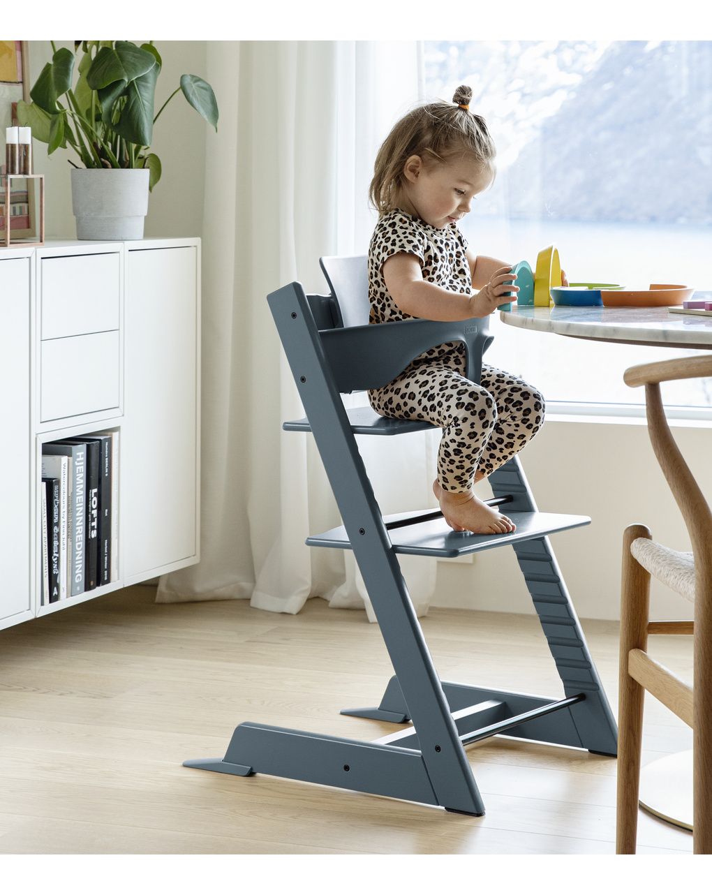 Sedia tripp trapp®  faggio - prodotto personalizzabile - fjord blue- stokke®