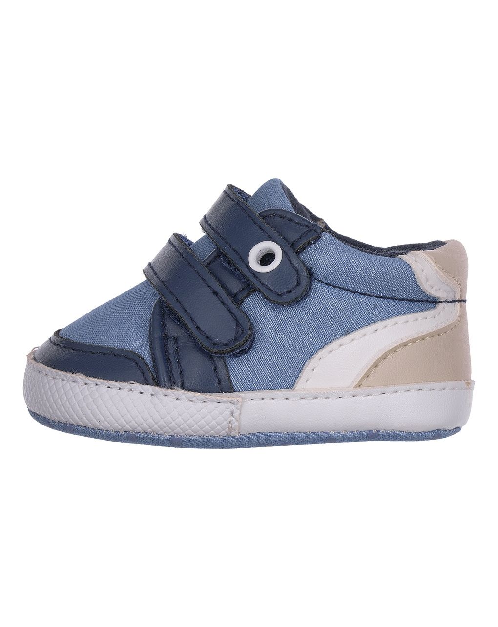 Sneakers bambino ortagnan blu/beige con doppio strappo | chicco