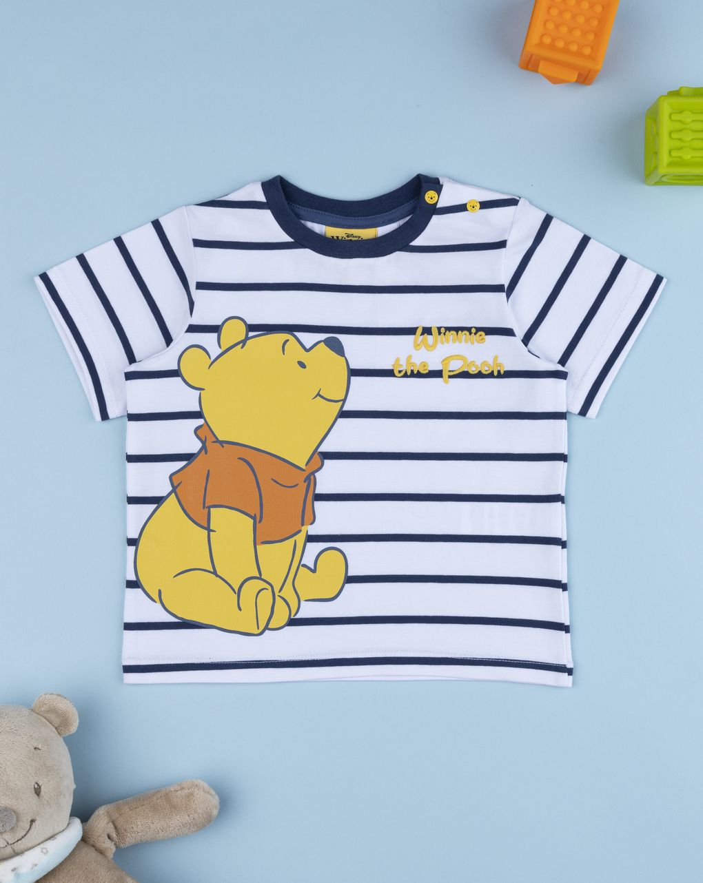 T-shirt rigata bimbo winnie the pooh