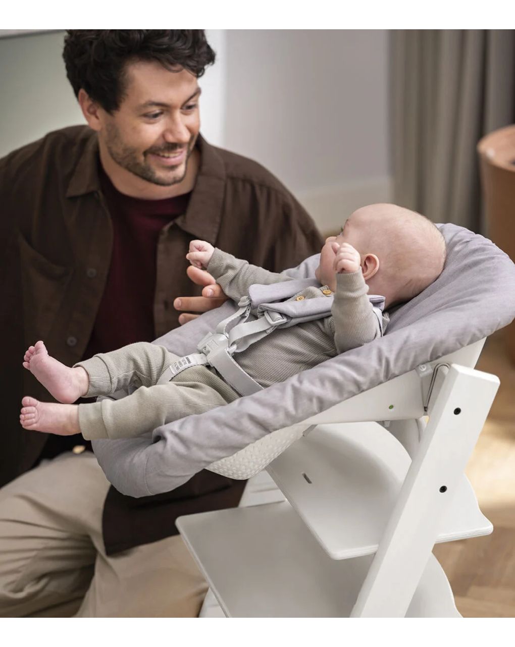 Sedia tripp trapp®  faggio - prodotto personalizzabile - bianco - stokke®