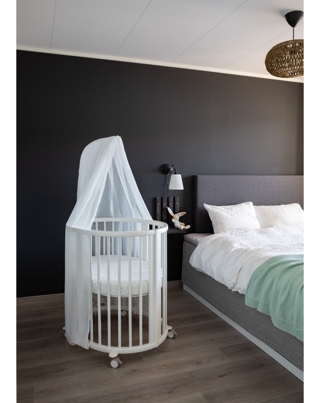 Stokke Sleepi Materasso Per Culla Bianco – Letto Evolutivo 0-3 Anni, Forma Ovale, 70x120 Cm