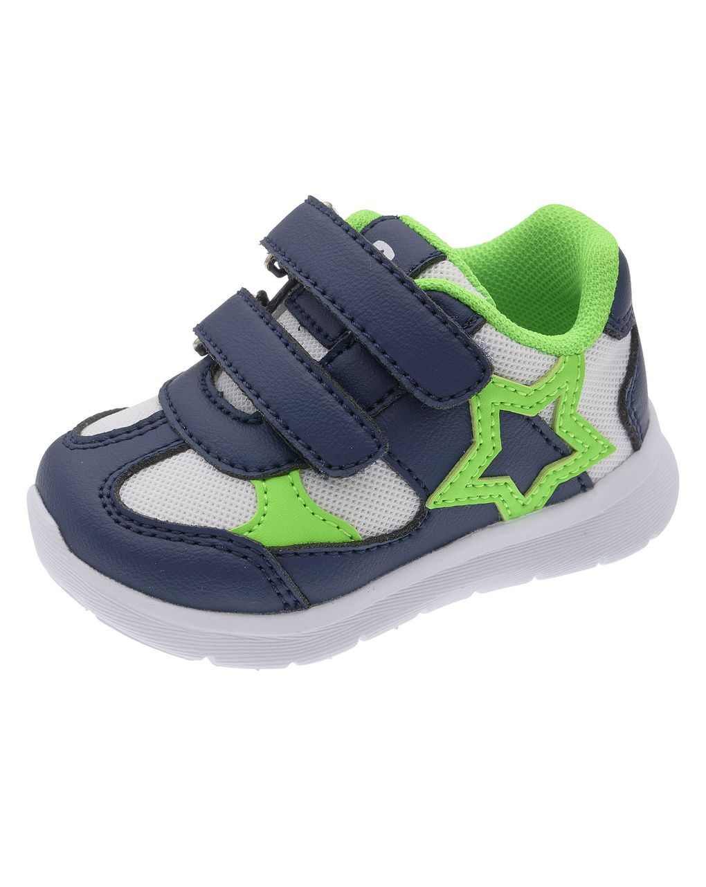 Sneaker con doppio strappo e suola leggera - chicco