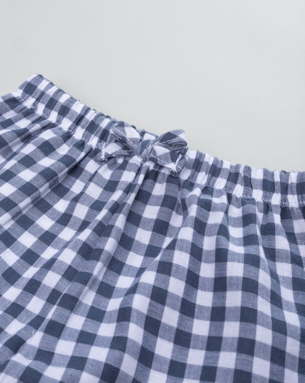 Shorts neonata vichy blu