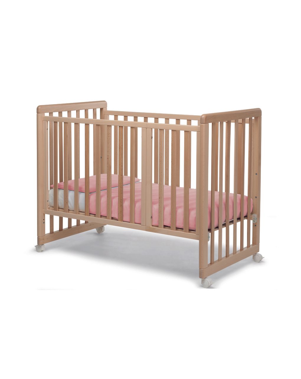 Lettino forever 8 in 1 naturale tessile pink - brevi