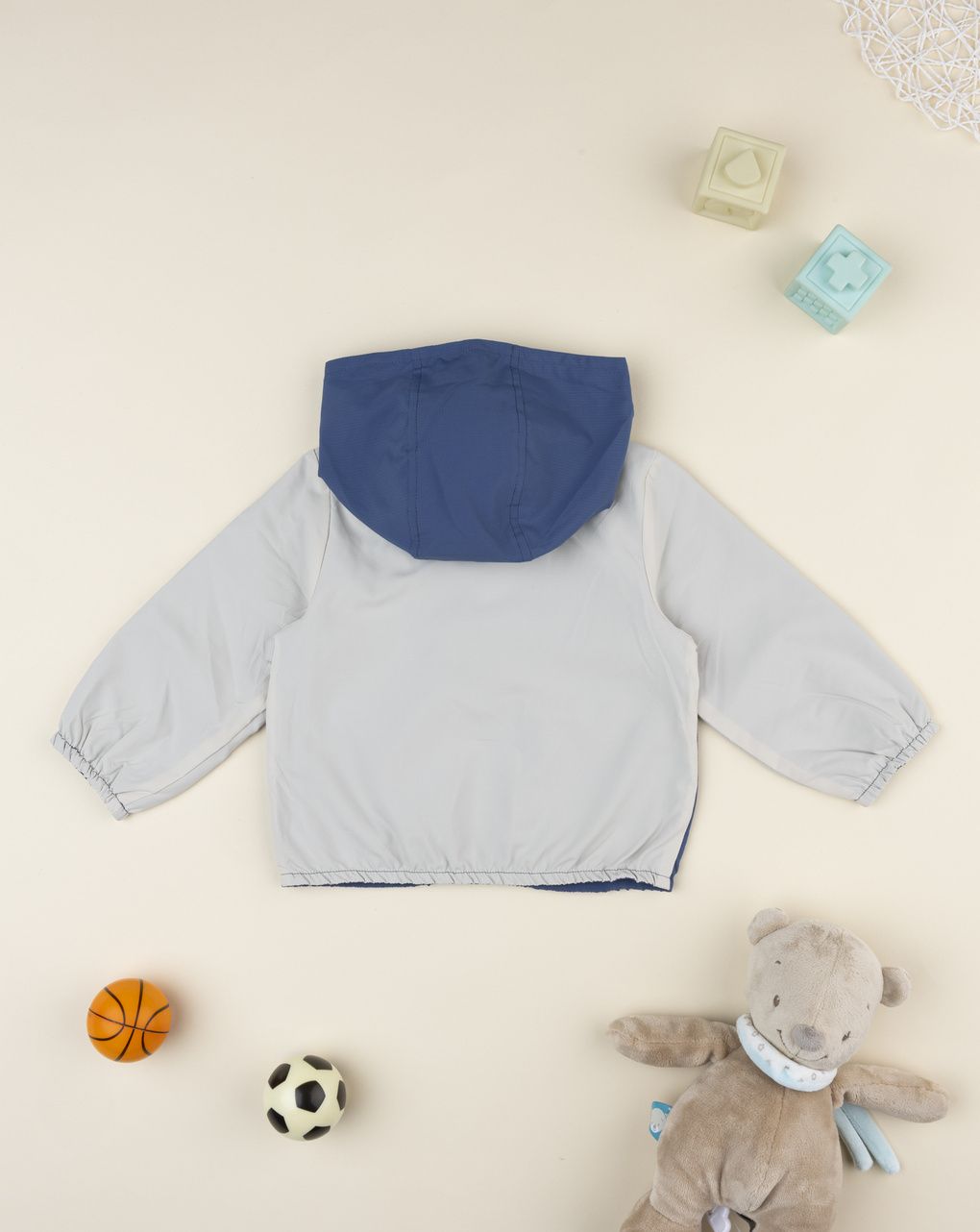 Antivento bimbo blu/beige