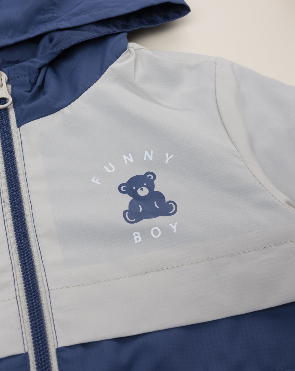 Antivento bimbo blu/beige