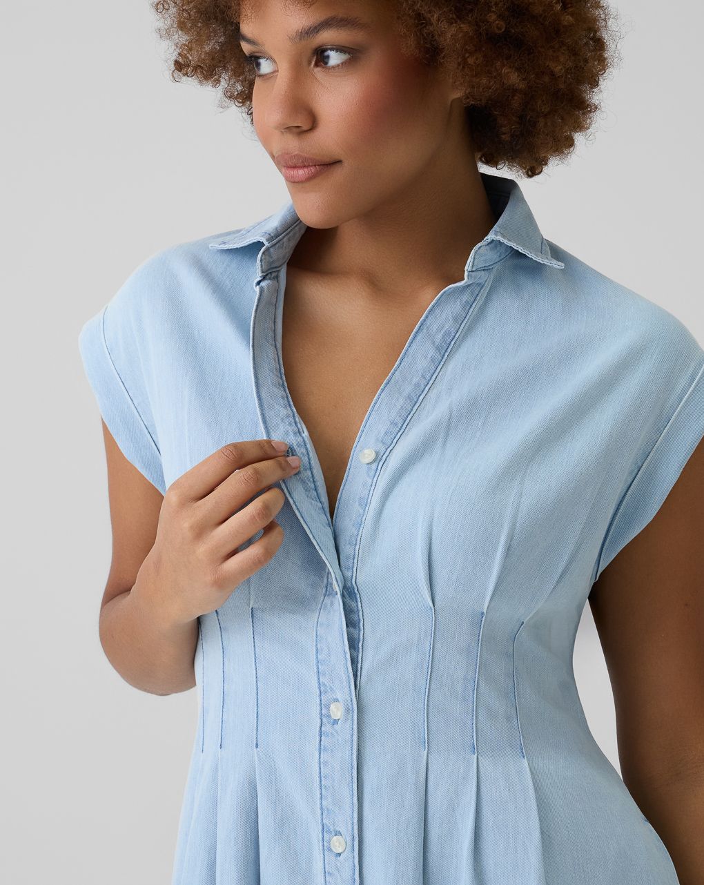 Abito premaman denim chiaro