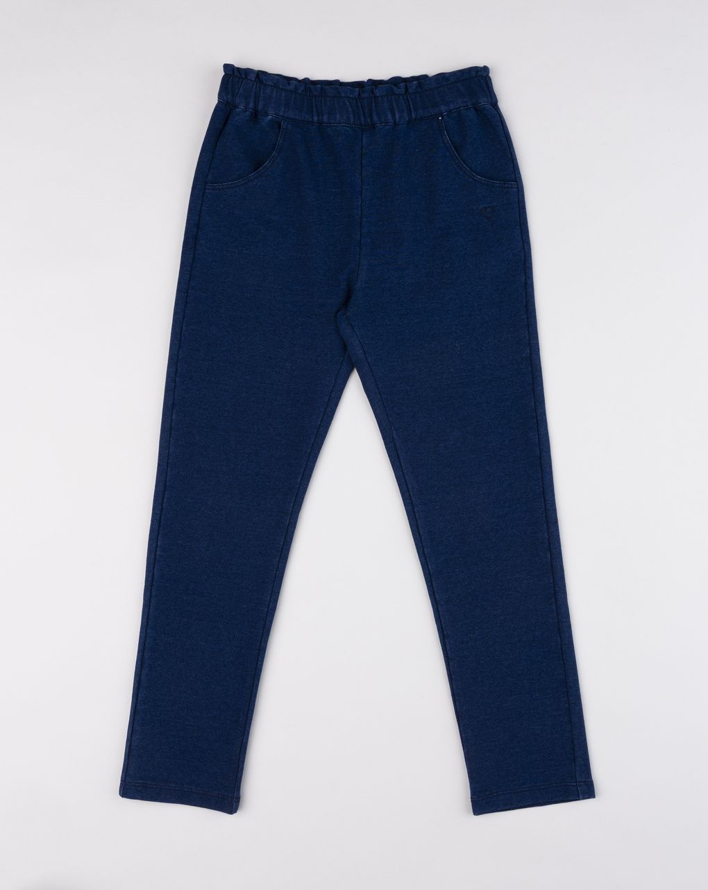 Jegging fake denim blu bambina