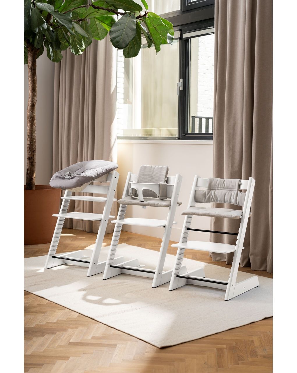 Sedia tripp trapp®  faggio - prodotto personalizzabile - bianco - stokke®
