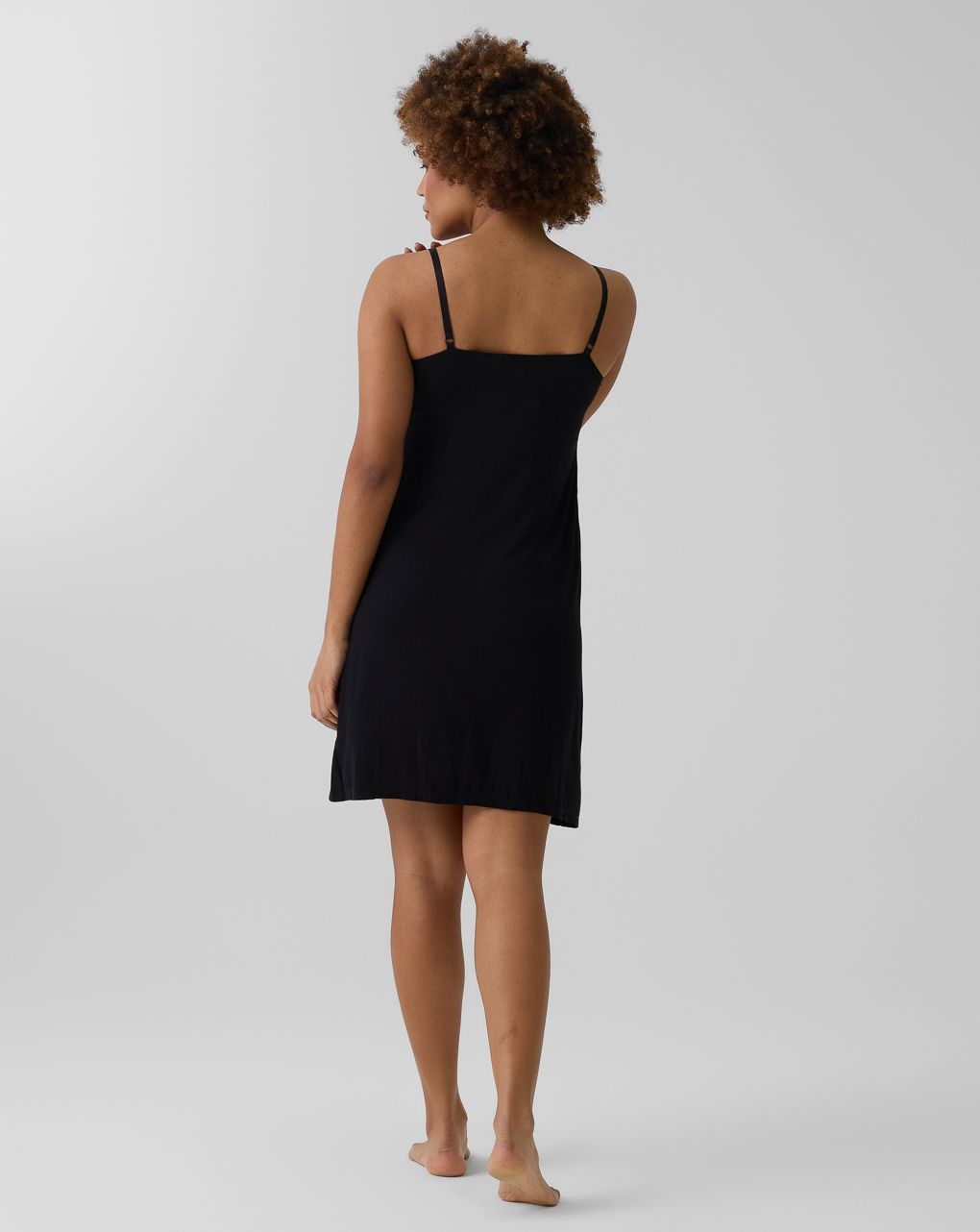 Camicia da notte allattamento nera