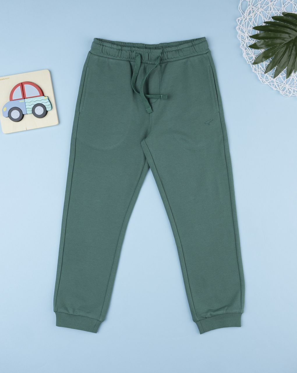 Pantalone bambino verde scuro