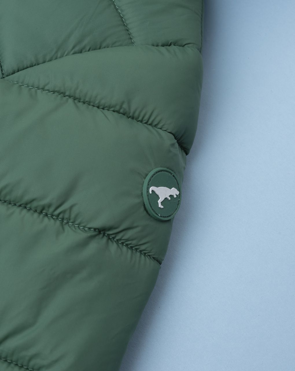 Giubbotto bambino verde con cappuccio