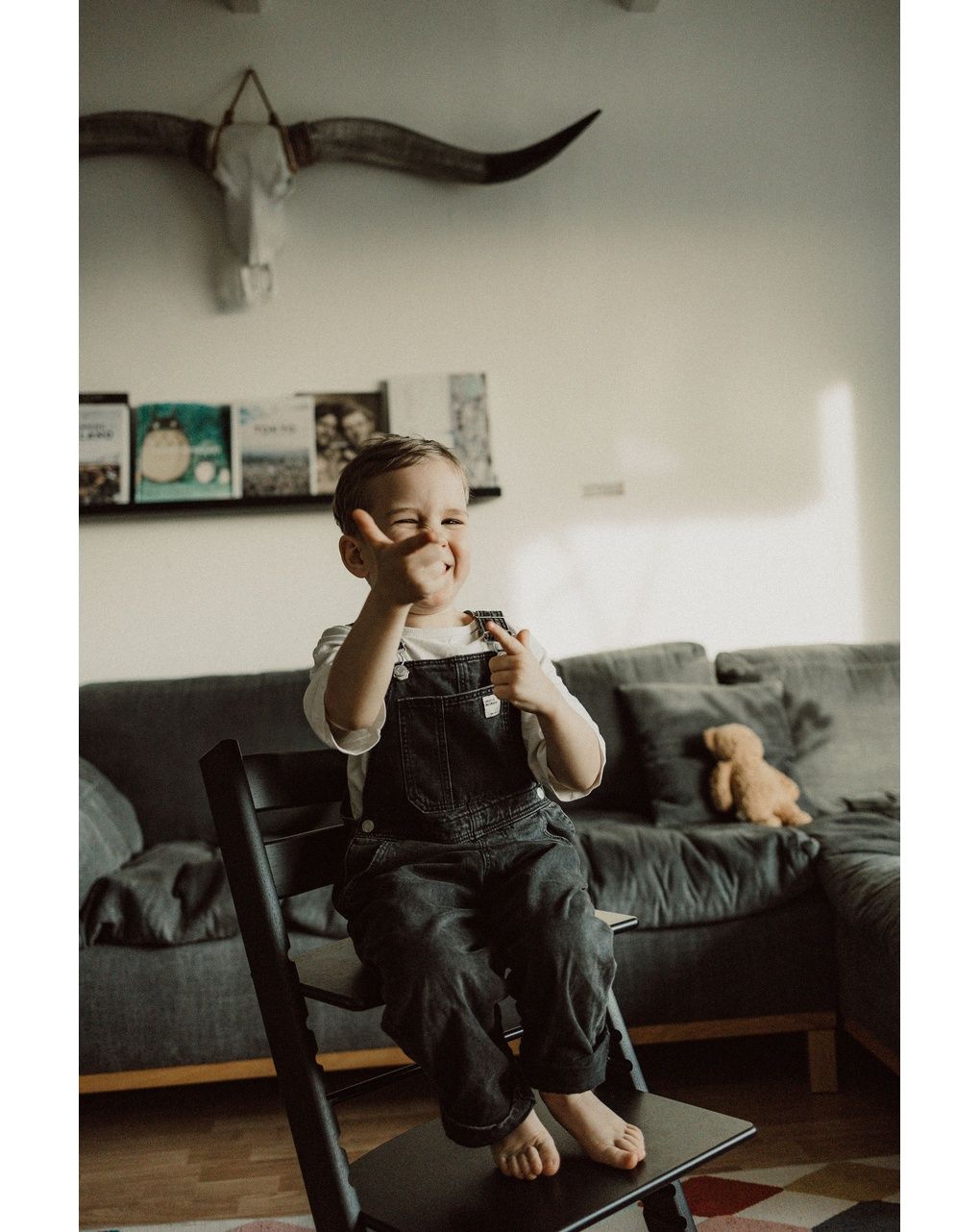 Sedia tripp trapp®  rovere - prodotto personalizzabile - nero - stokke®