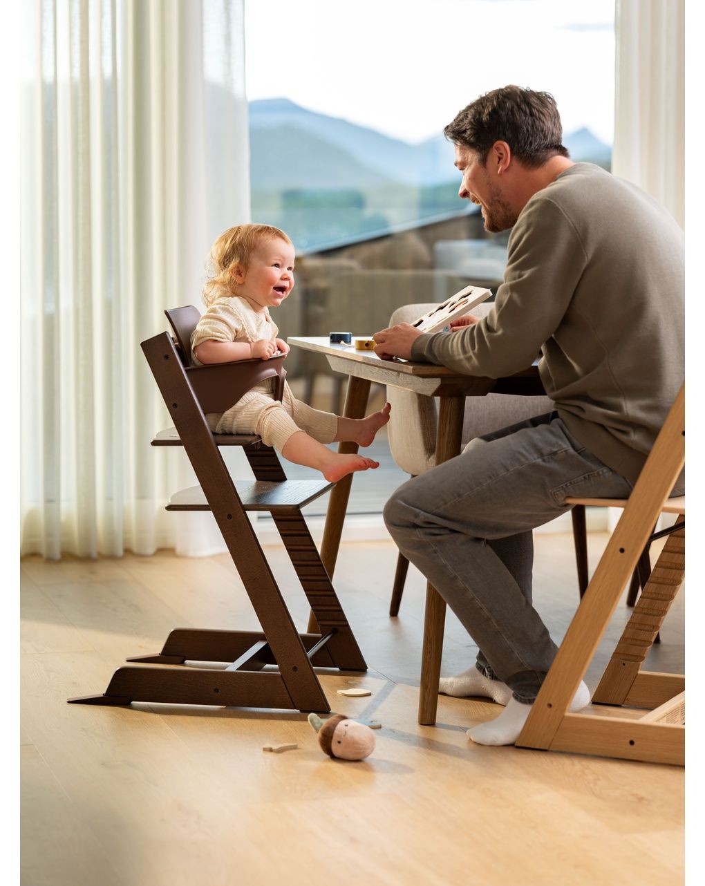 Sedia tripp trapp®  rovere - prodotto personalizzabile - marrone - stokke®