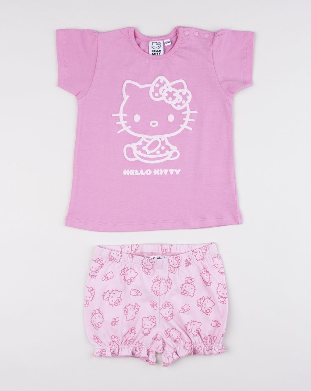 Pigiama estivo bimba hello kitty rosa