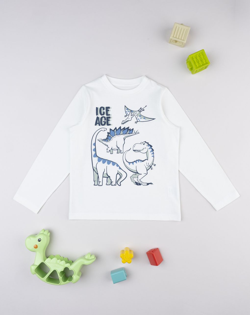 T-shirt bimbo bianca stampa ice age