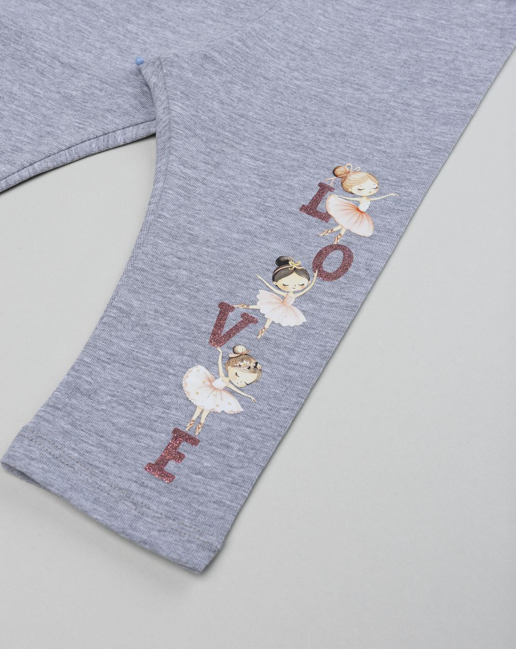 Legging bimba grigio ballerina