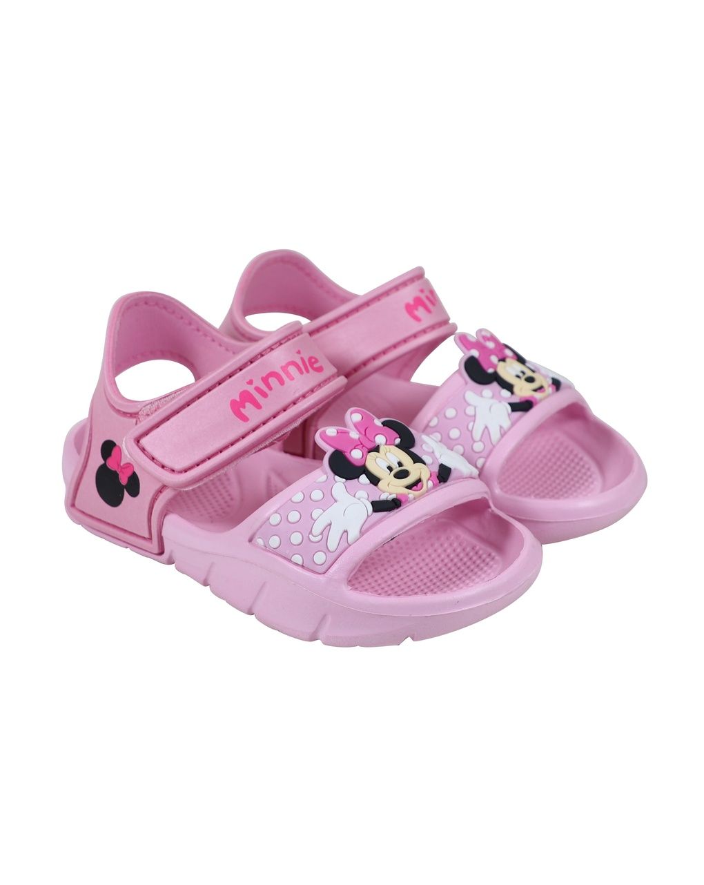 Sandalo silver bambina minnie rosa