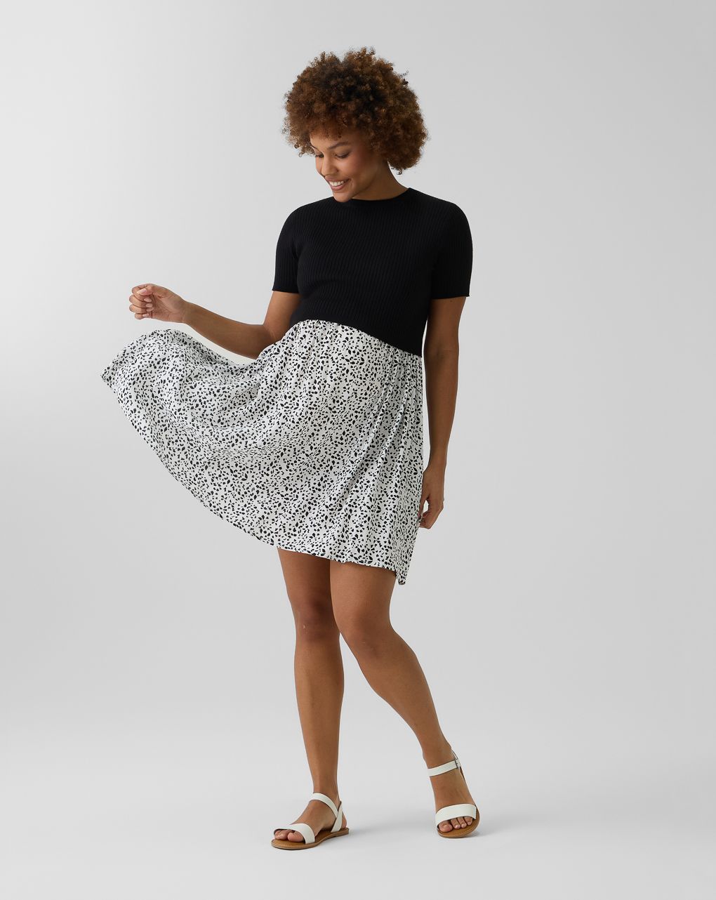 Abito premaman allover 2 pezzi