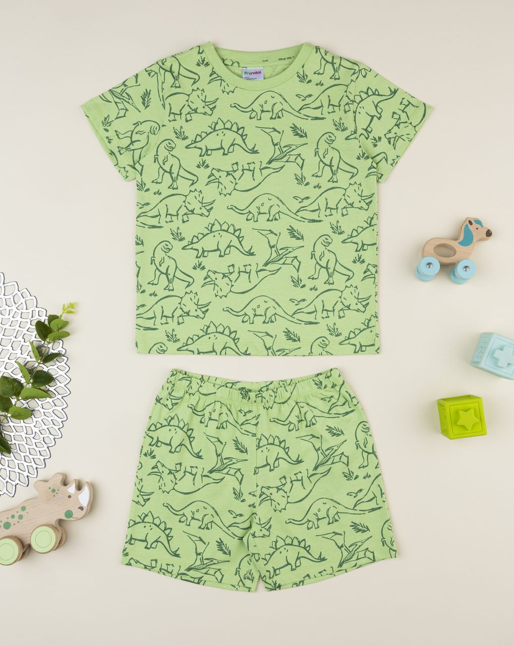 Pigiama estivo bambino dinosauri