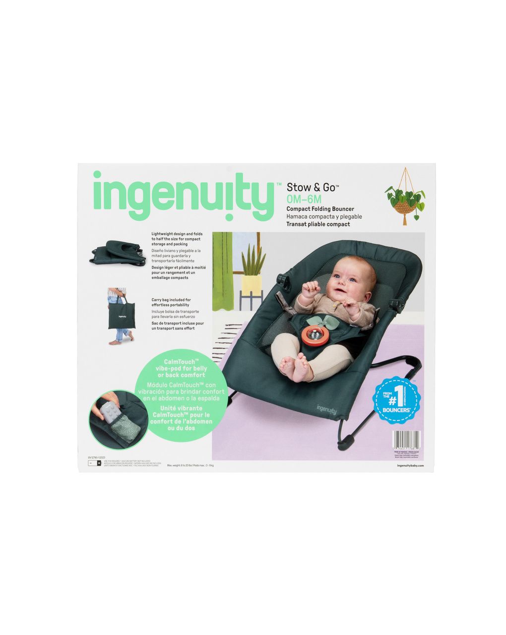 Sdraietta pieghevole ultra‑compatta stow & go™ - ingenuity