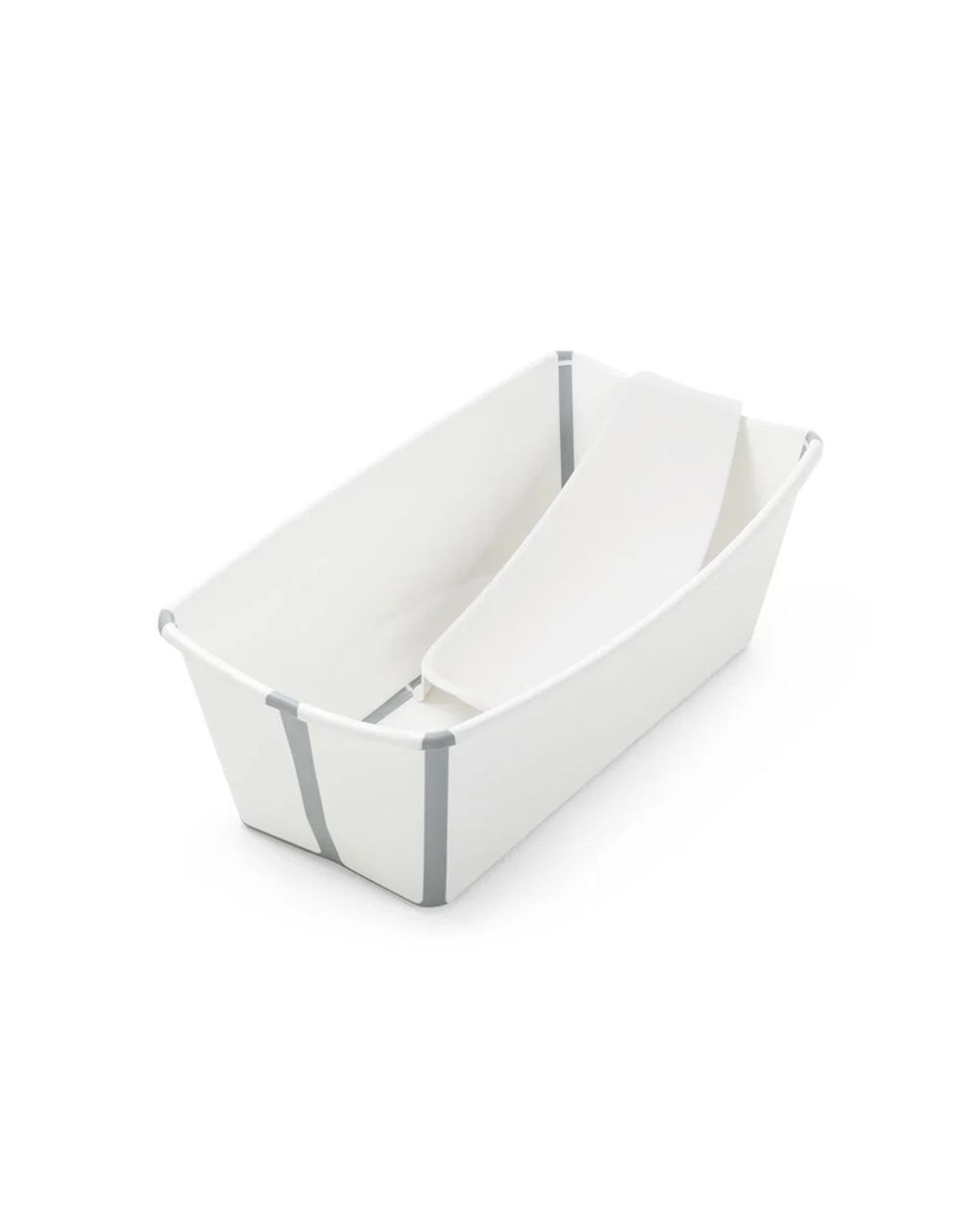 Vaschetta pieghevole flexi bath® con supporto per neonati - white - stokke®