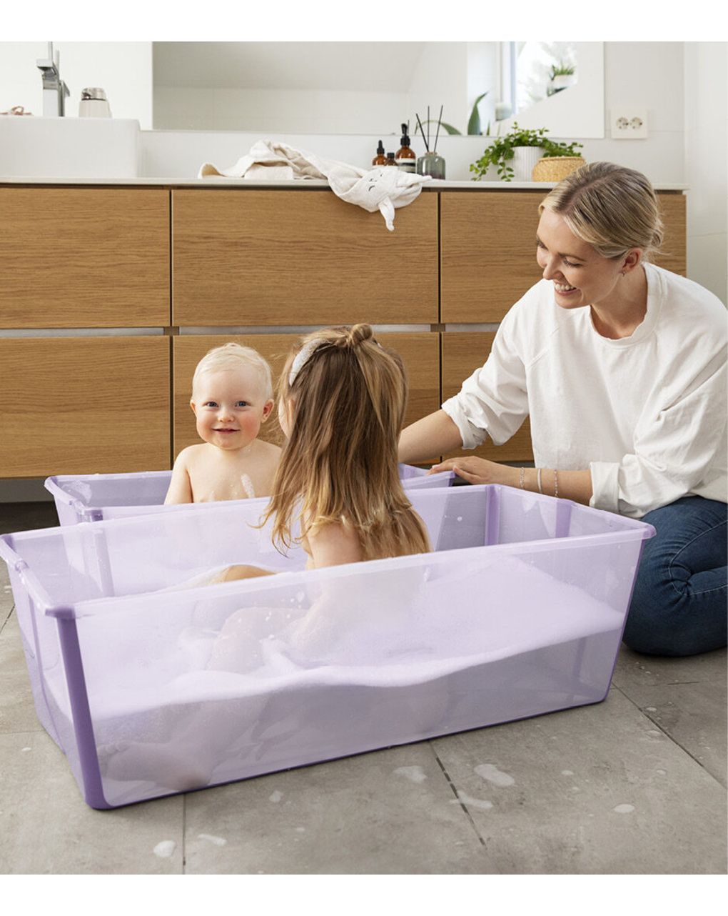 Vaschetta pieghevole flexi bath® xl - lavender - stokke®