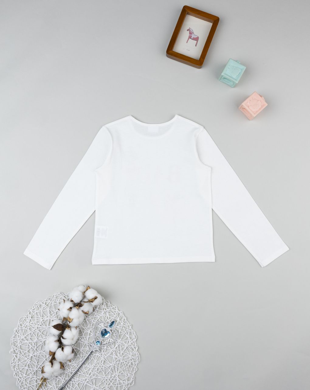 T-shirt bianca bambina ballo