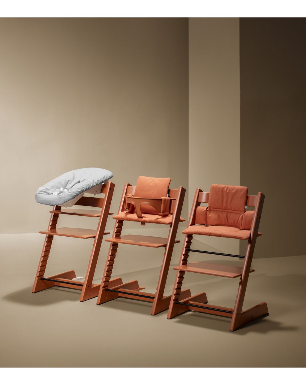 Sedia tripp trapp®  faggio - prodotto personalizzabile - terracotta - stokke®