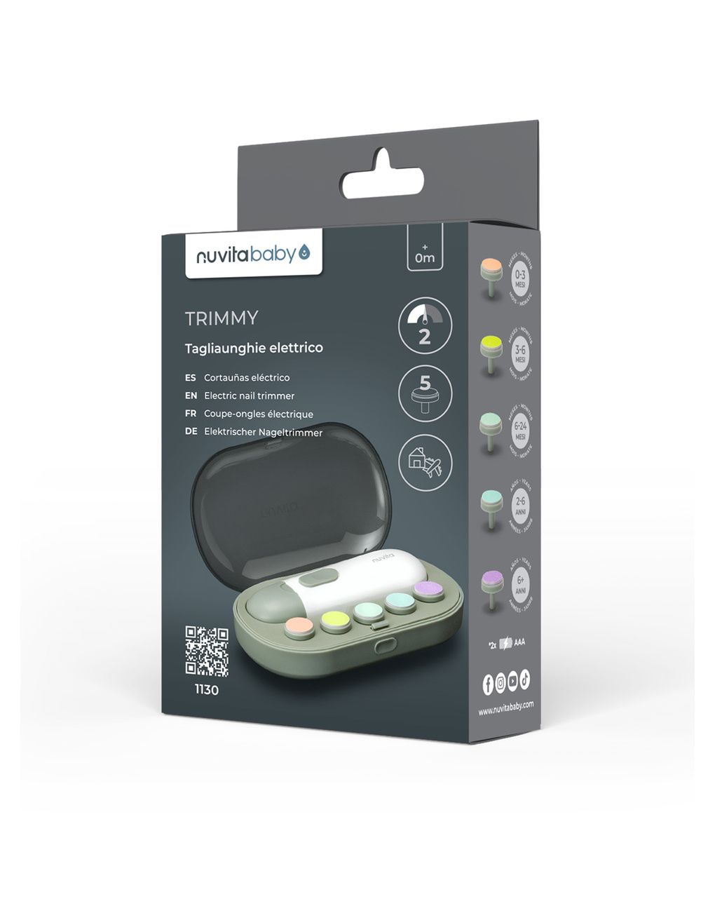 Tagliaunghie elettrico trimmy 1130 - nuvita