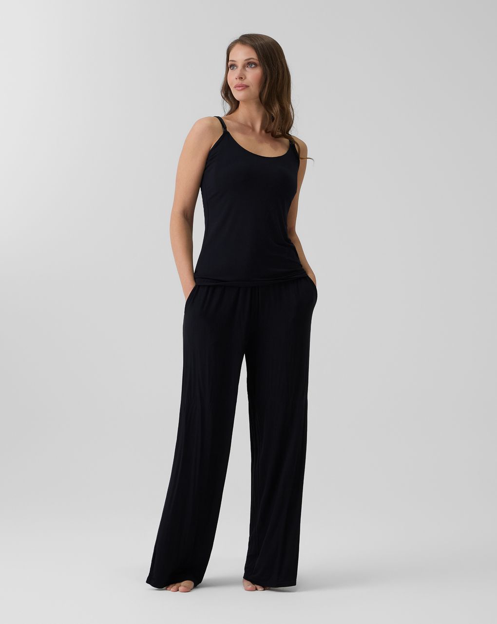 Pigiama allattamento donna nero