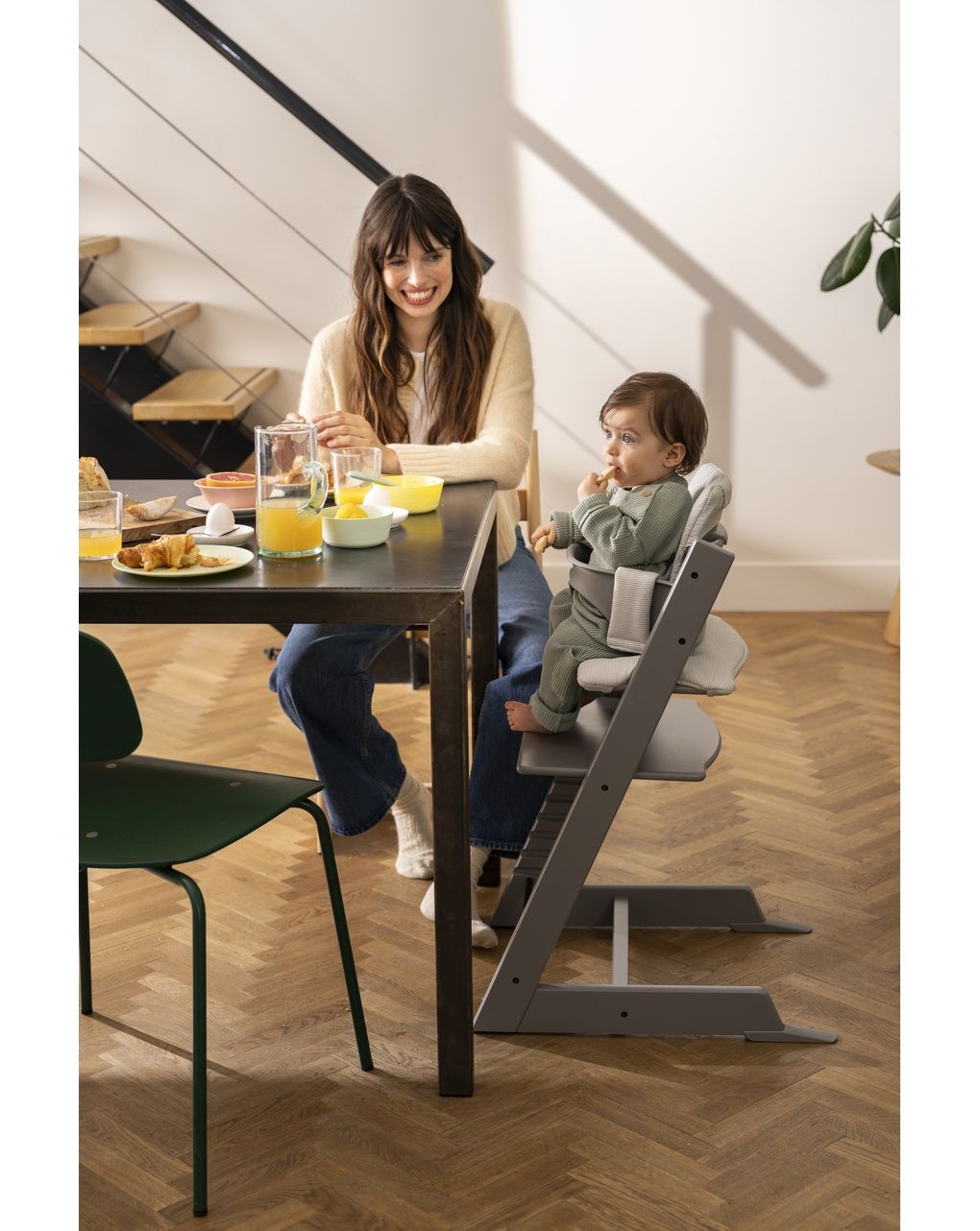 Tripp trapp® baby set² - storm grey - stokke