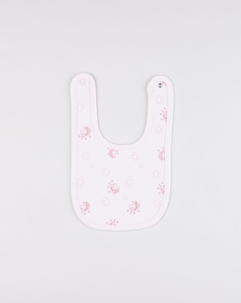 Bavaglino neonata rosa unicorni