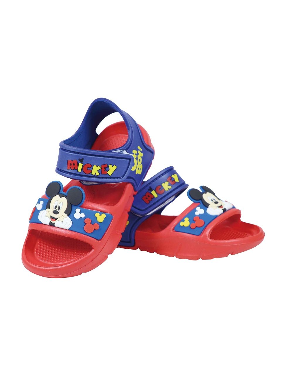 Sandalo bimbo topolino blu/rosso