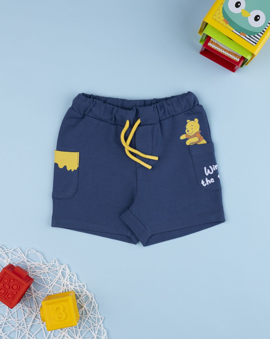 Shorts blu bimbo winnie the pooh