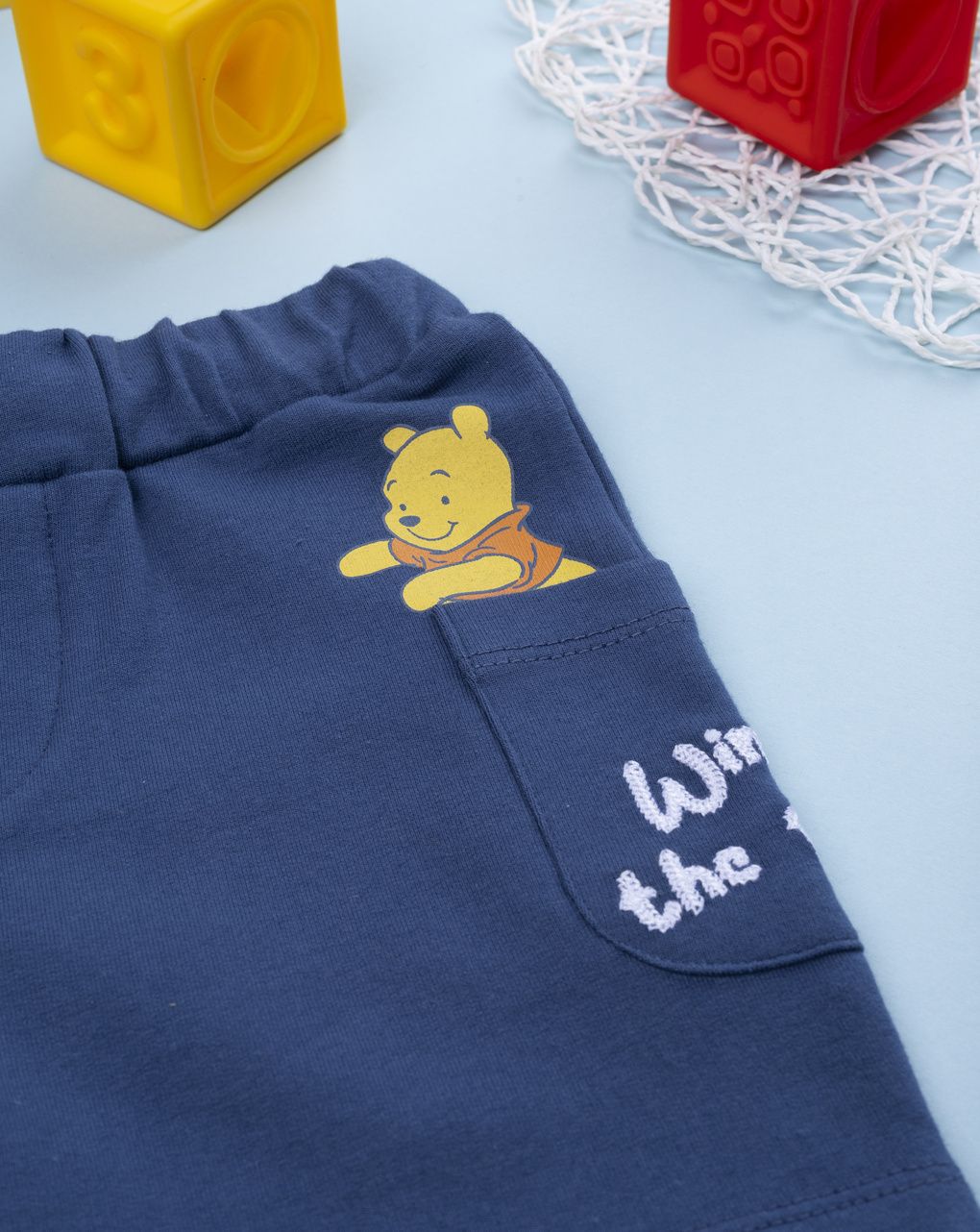 Shorts blu bimbo winnie the pooh