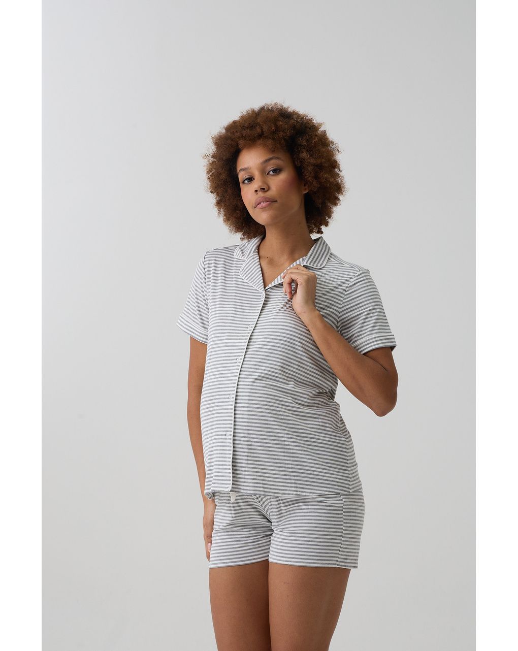 Pigiama premaman estivo rigato