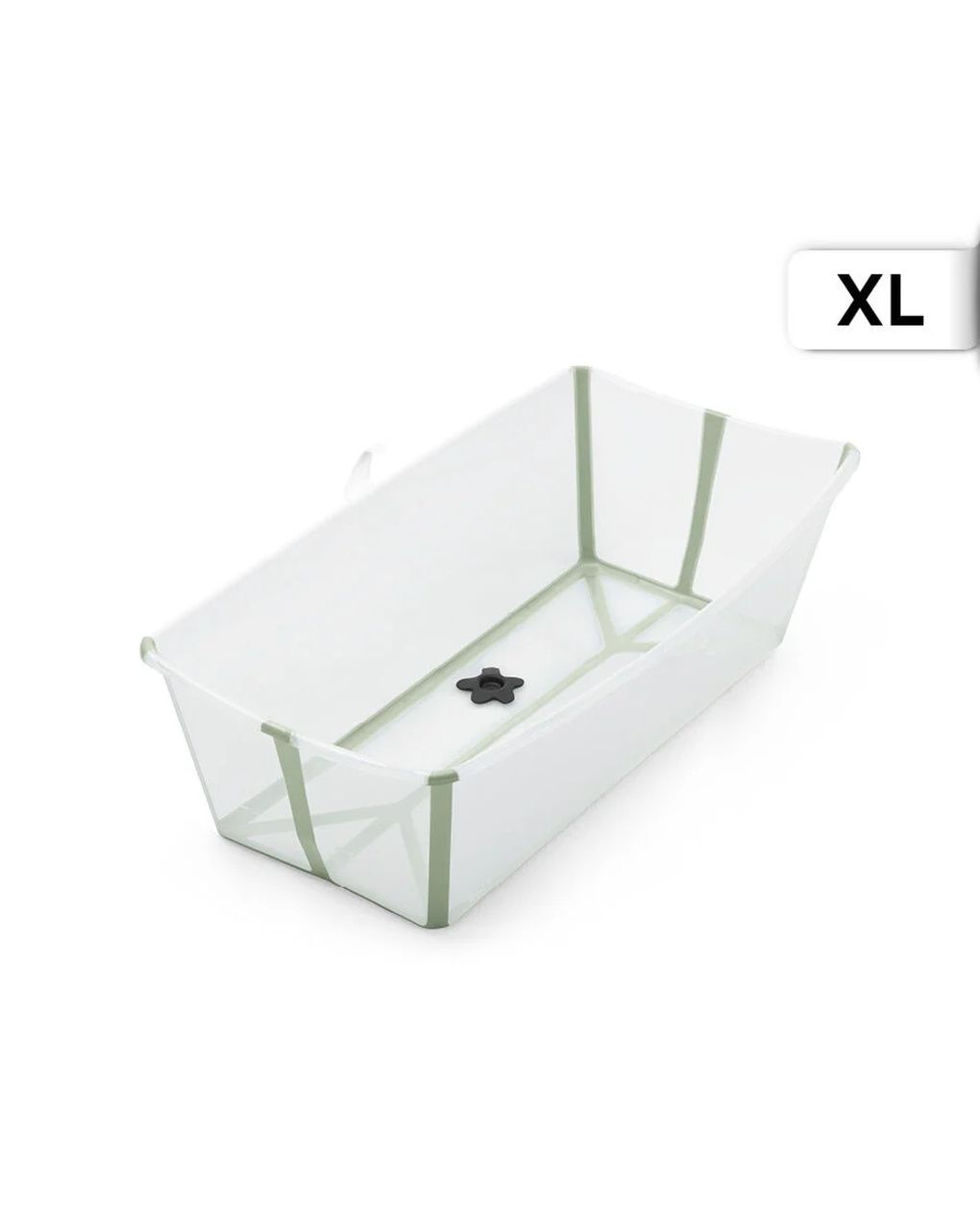 Vaschetta pieghevole flexi bath® xl - trasparent green - stokke®
