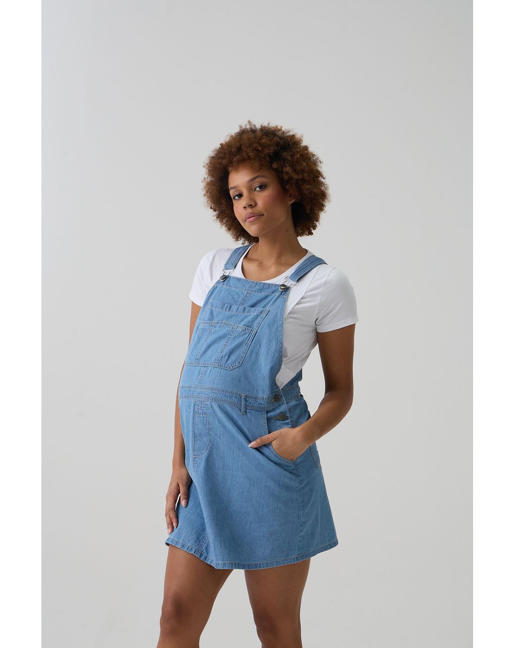 Salopette gonna premaman denim