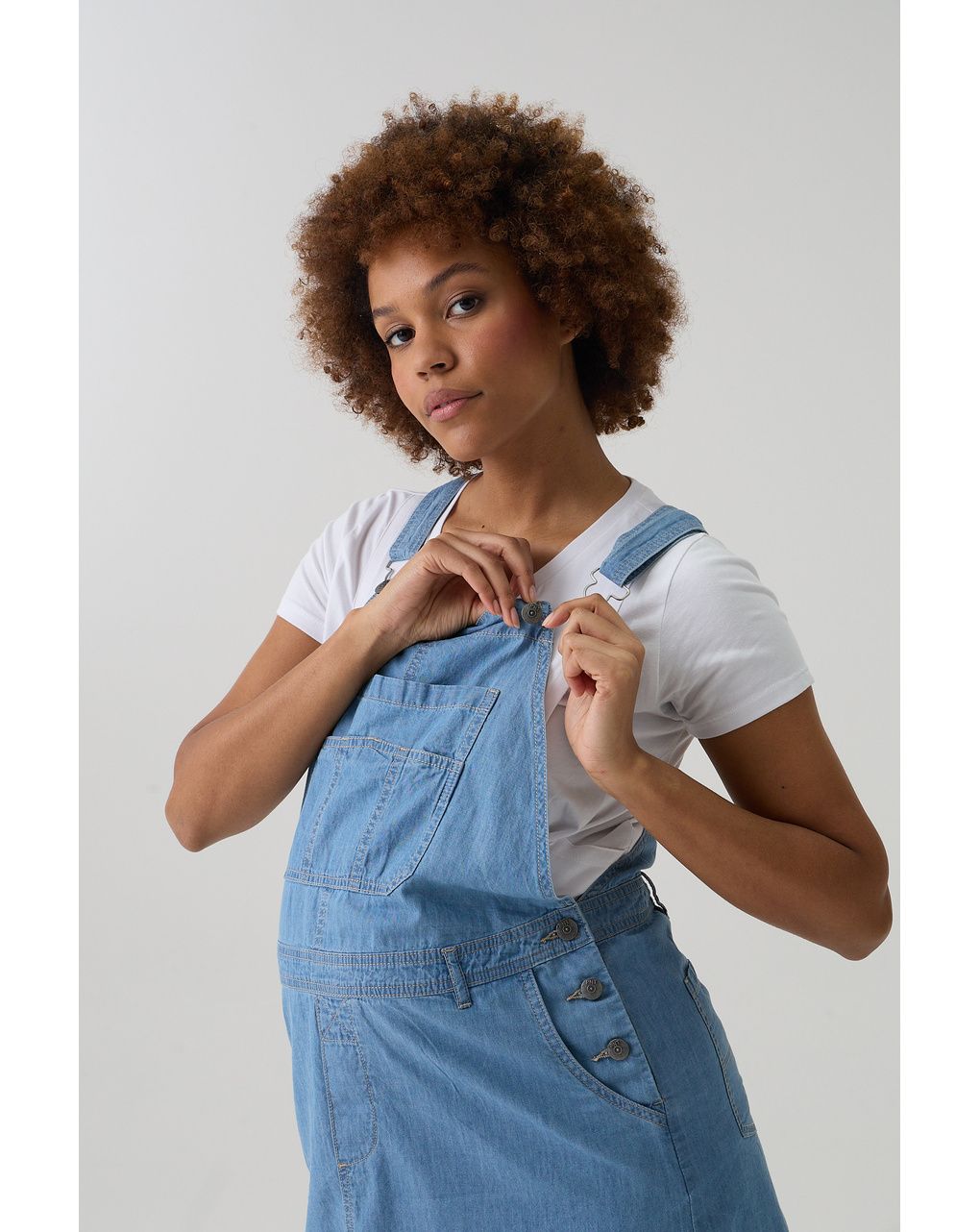 Salopette gonna premaman denim
