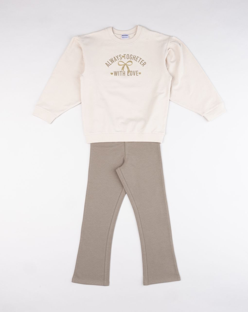 Completo jogging bimba marrone