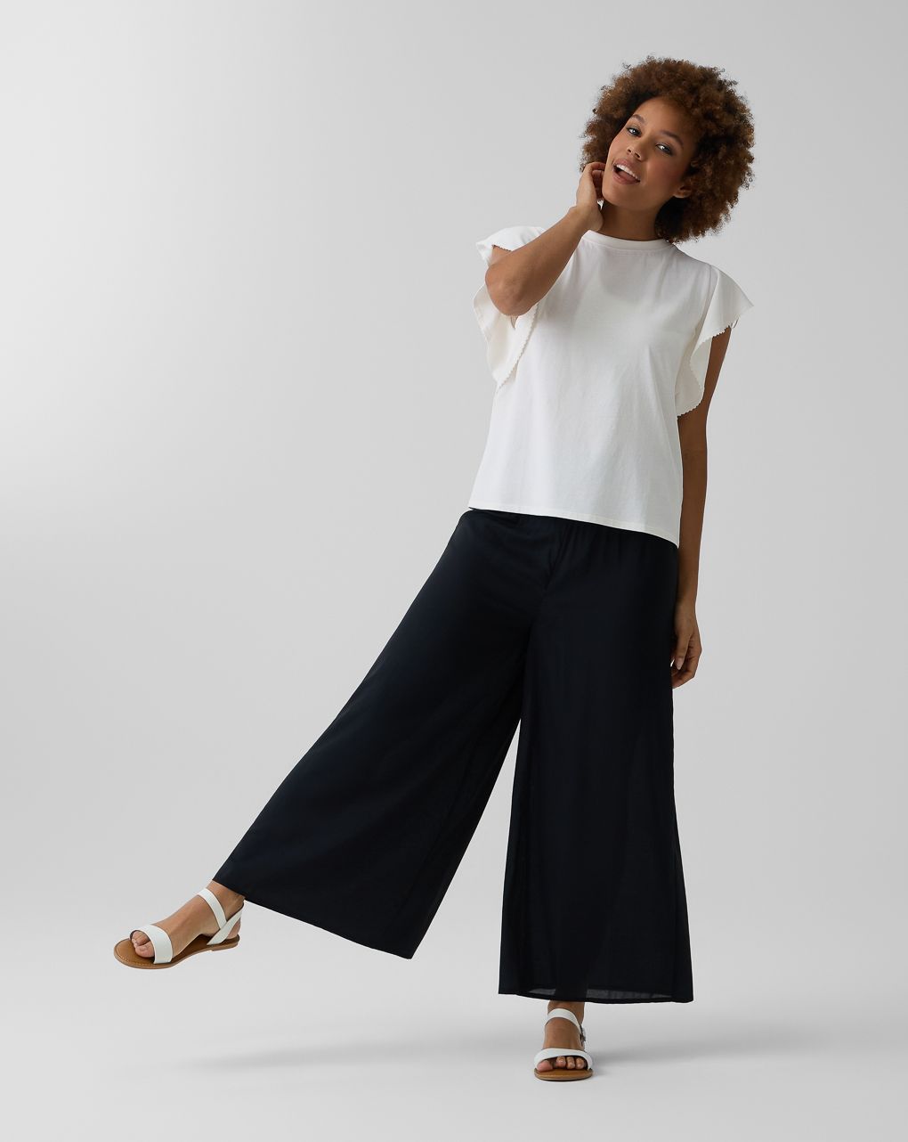 T-shirt bianca allattamento maniche ampie