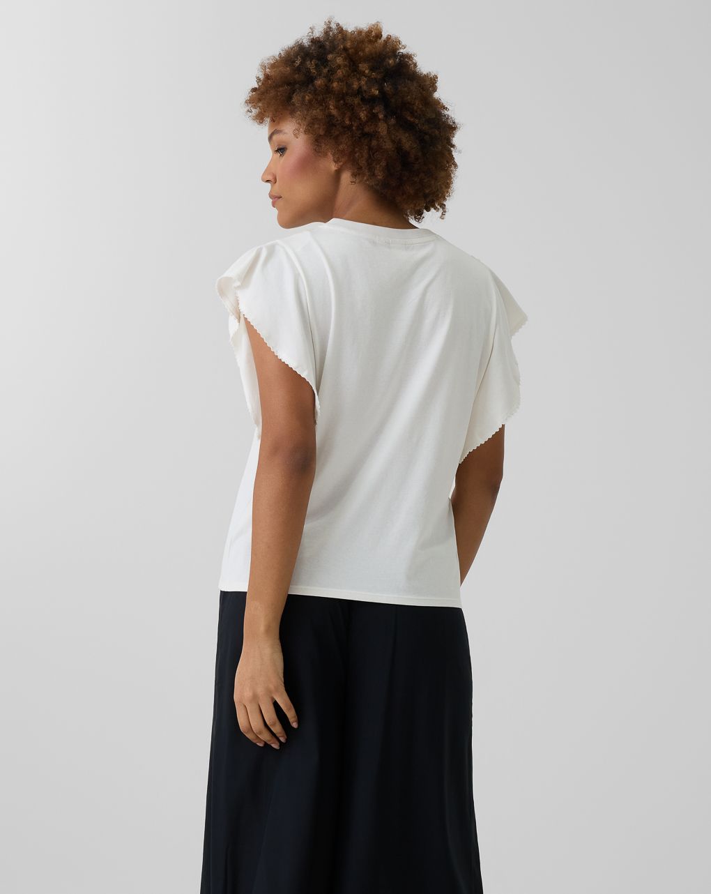 T-shirt bianca allattamento maniche ampie